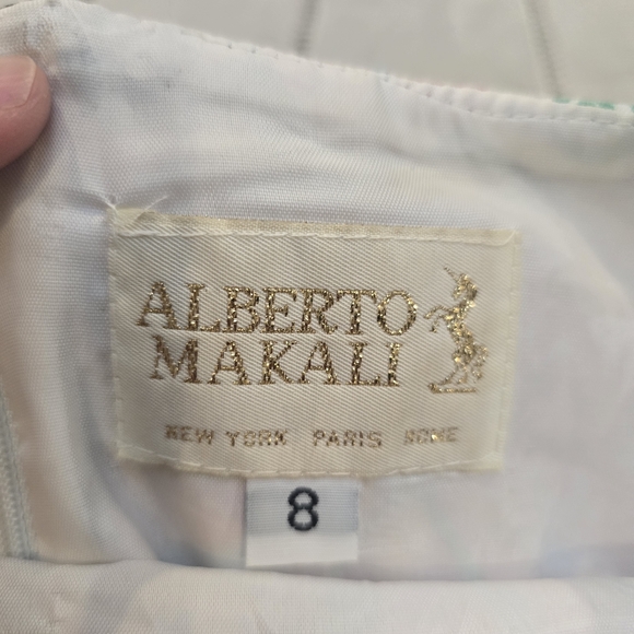 Alberto Malaki Summer Floral Sun Dress Size 8 USA - Picture 12 of 15